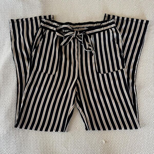 Black, white & cream stripped dress pants #dresspants #casual